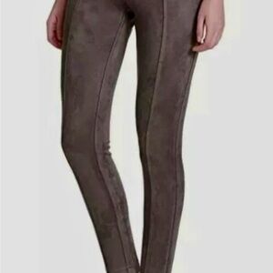 Andrew Marc Taupe Faux Sude Skinny Jeggings - XL